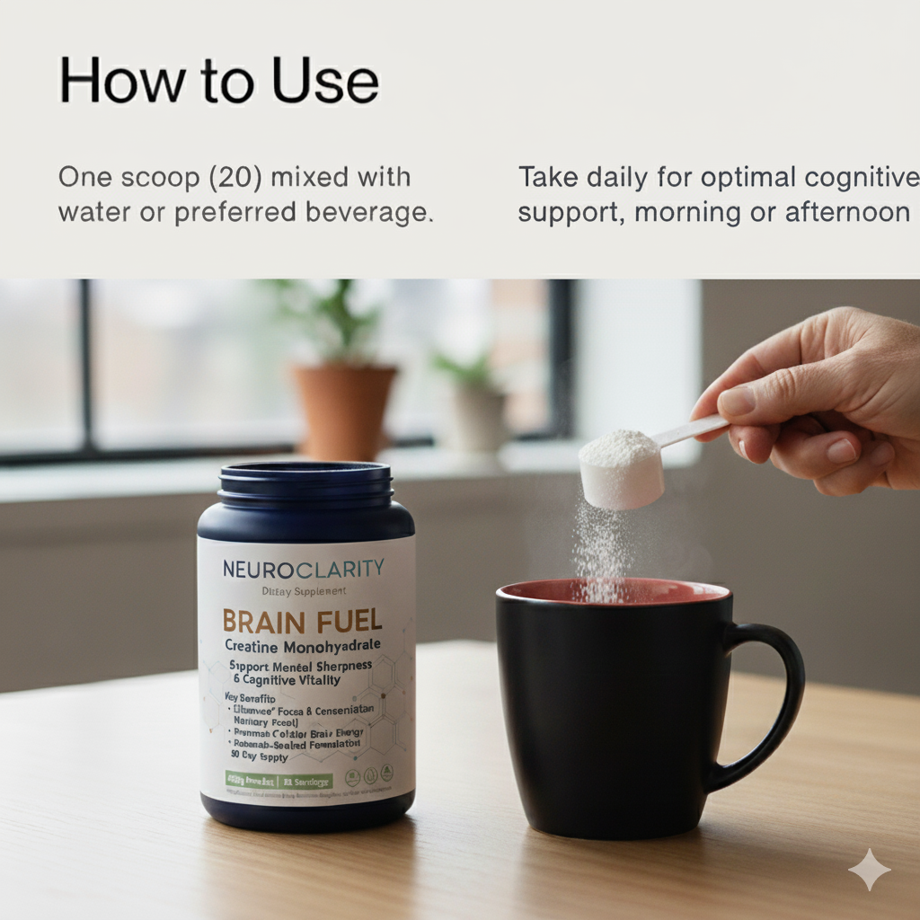 NeuroClarity Brain Fuel | Clinical-Strength Creatine for Brain Health & Mental Sharpness