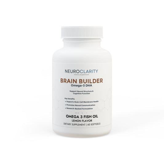 Brain Builder - Omega 3 Fish Oil Supplement (60 Softgels)